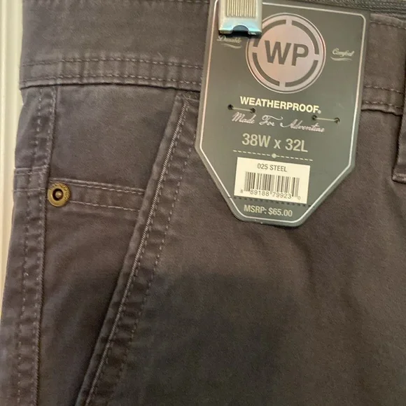 Men’s Weatherproof slacks 38x32 - Picture 5 of 6